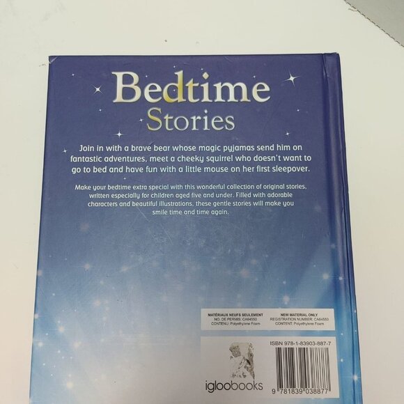 Bedtime Stories, with 7 dreamy Tales, Igloo Books, 2020, Children Bed Time Gift - Picture 3 of 4